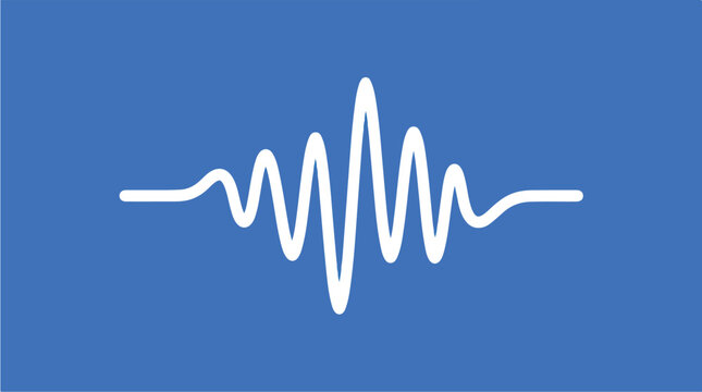 Sound Wave Graphic Design Element.
