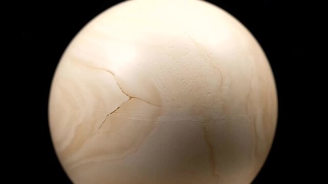 Cracked Egg Shell: A close-up view reveals the intricate textures and subtle cracks of a pristine egg, its delicate surface a testament to the fragility of life. 