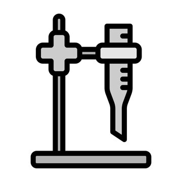 Burette Vector Filled Icon Design