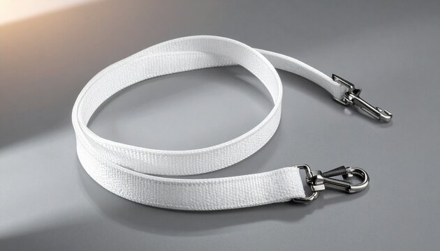 White strap with metal swivel hooks detachable shoulder accessory