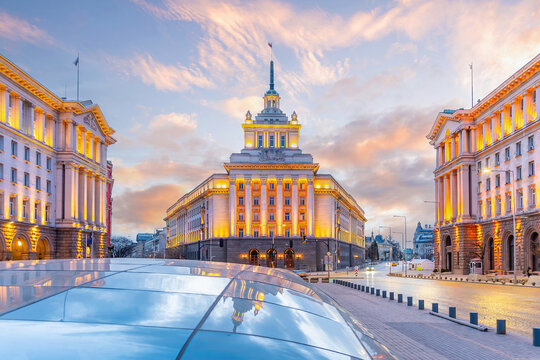 Independence Square in Sofia, Bulgaria