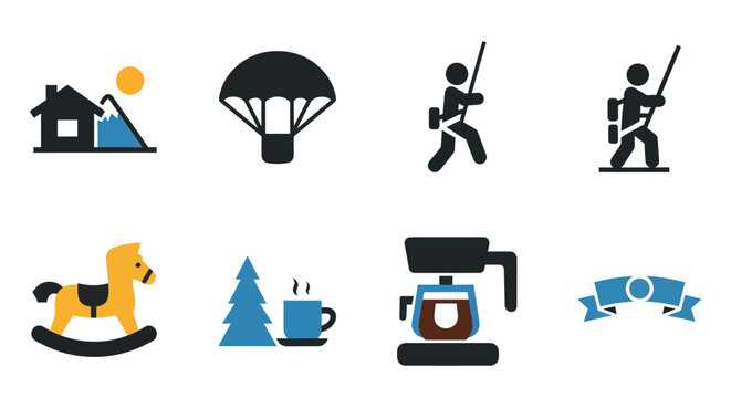 icons of various leisure activities.