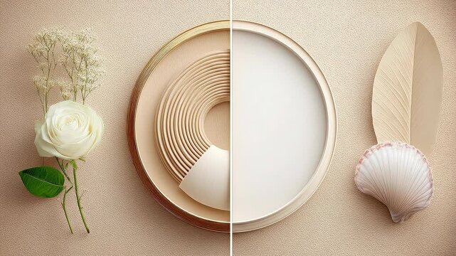 Symmetrical circular transition illustrating optimized capital flow from diversified assets to refined allocation.