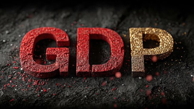 Golden Ratio GDP Breakdown Visualization Representing Economic Decomposition and Productive Output Dynamics.