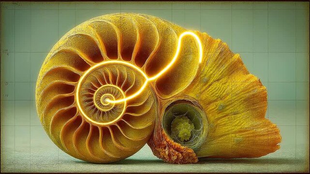 Golden Ratio Equity Map Visualization Representing Compounded Growth Through Natural Logarithmic Structure.