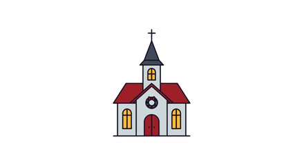 Modern Church Building, Chapel Icon, Religious Architecture, Christianity Symbol