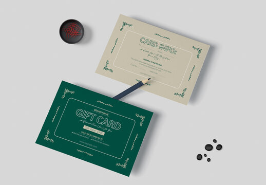 Gift Card Template Layout
