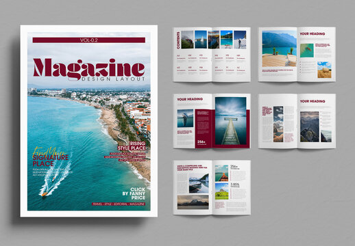 Modern Editorial Magazine Layout Template