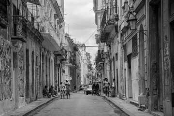 Naklejka premium Cuba, La Havane, Caraïbes, salsa, cigare, plage, révolution, patrimoine, musique, culture