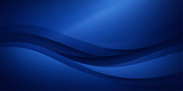 Dynamic abstract blue wave background featuring flowing curves and artistic light lines in a motion pattern for a modern digital wallpaper design