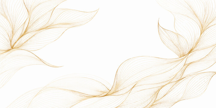 An abstract art illustration featuring a yellow and black feather pattern with fractal lines and smoke waves on a white background for a nature-inspired vector design