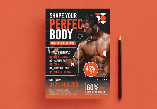 Fitness and Gym Flyer Layout