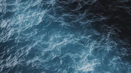 Obraz premium Seamless pattern of blue water texture from an aerial perspective, ideal for use in swimwear prints, website backgrounds, or spa branding materials.