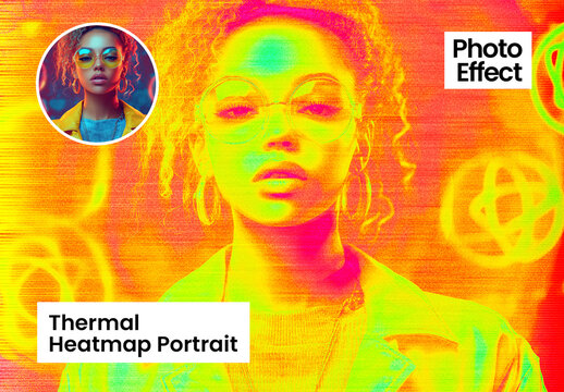 Thermal Heatmap Portrait Photo Effect