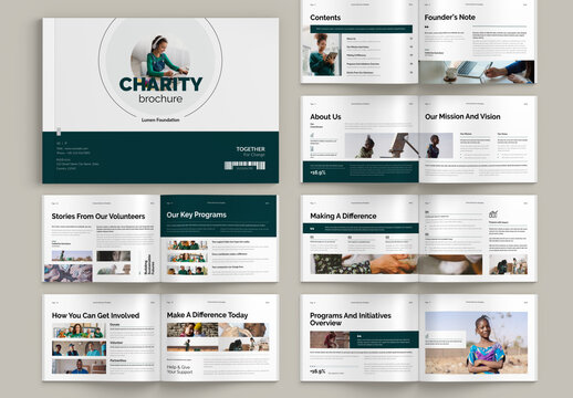 Charity Brochure Landscape Template