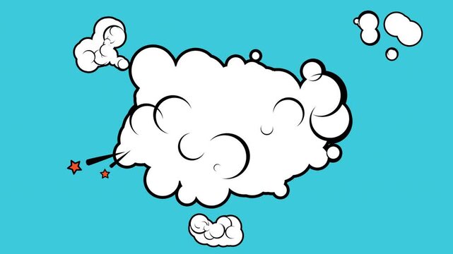 Cartoon clouds design element.