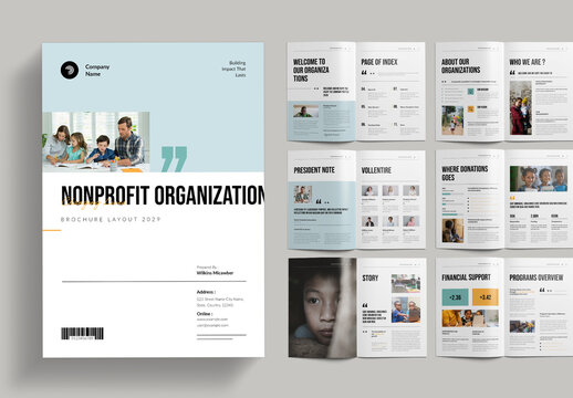 Nonprofit Organization Brochure Layout