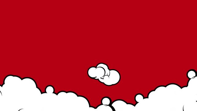 Cartoon clouds design element.