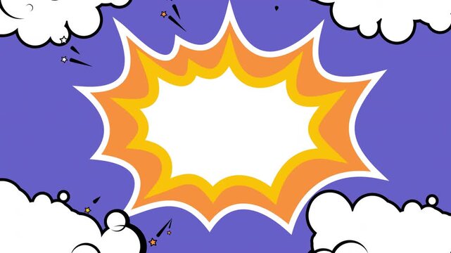 Cartoon clouds design element.