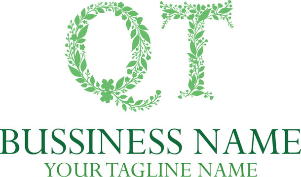 QT Q qt initial logo | initial based abstract modern minimal creative logo, vector template image. luxury logotype logo, real estate homie logo. typography logo. initials logo