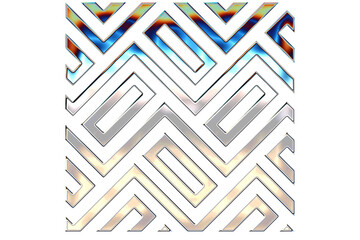 Obraz premium Chrome texture geometric pattern background