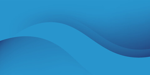 Obraz premium abstract blue background with layered wavy shapes composition. vector illustration