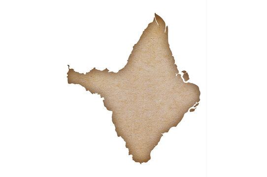 Map of Amapa on grunge paper