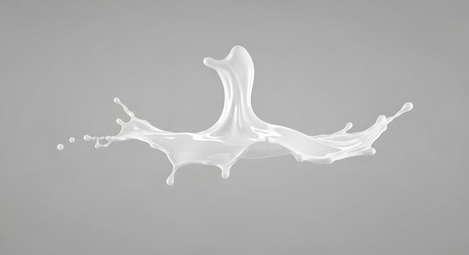 Elegant splashing water forming an intricate mid-air structure