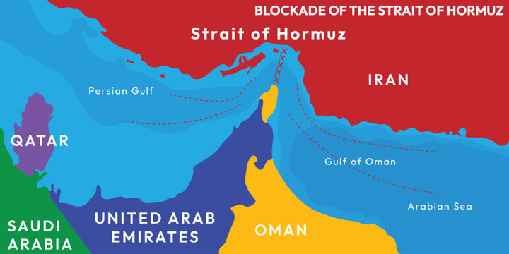 Background Strait of Hormuz. Blockade of the Strait of Hormuz. Iran country