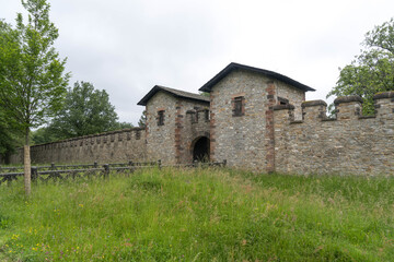 main entrance of the Roman Castle Saalburg, Germany