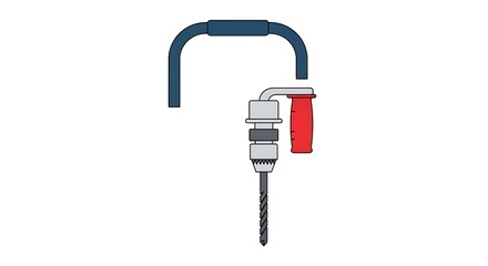 Padlock with U shaped shackle.