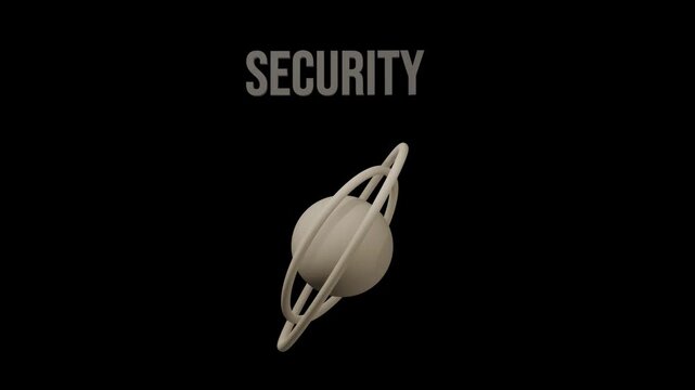 Security logo design process showing 3D animation and graphics with modern touches in computer software