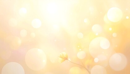 Naklejka premium A serene background with a small flower and bokeh lights