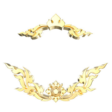 khmer kbach frame 3d render
