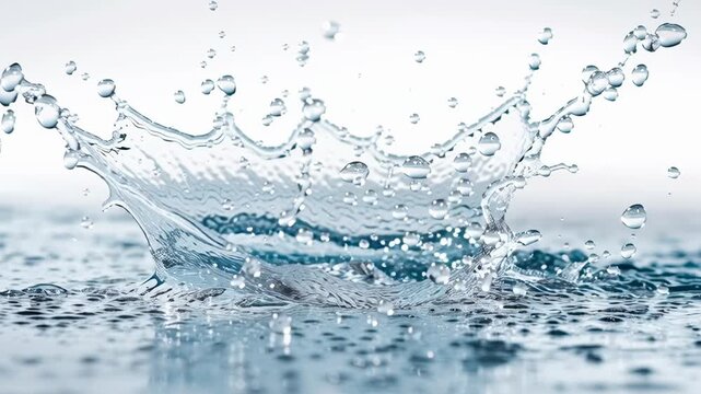 Water splash ice cube droplet clear frozen freshness clean closeup macro purity cold reflective