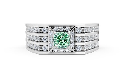 Fototapeta premium Bold signet ring highlighting masculine fashion.