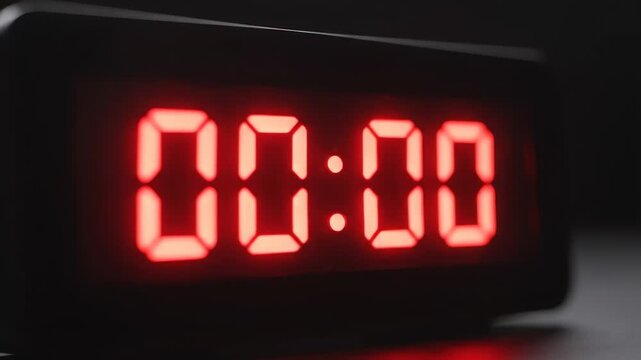 Digital clock displays incorrect times.