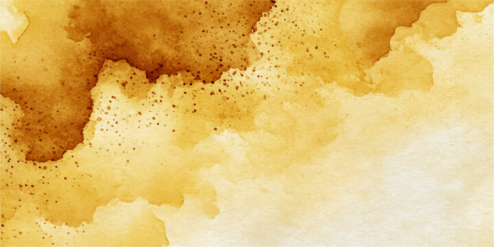 Abstract coffee stain background with a seamless watercolor texture. A visual representation of a coffee spill and coffee stain texture.