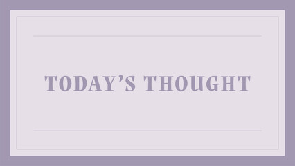 Todays Thought Note Card Illustration