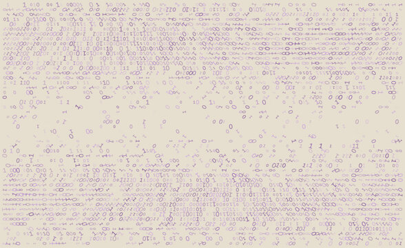Linear Void - A Fragmented Horizontal Distribution of Binary Code and Digital Noise