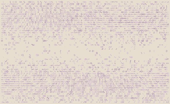 Linear Void - A Fragmented Horizontal Distribution of Binary Code and Digital Noise