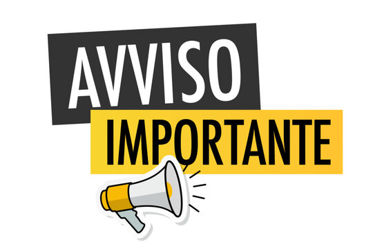 Avviso importante