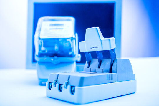 Circuit breakers on the background