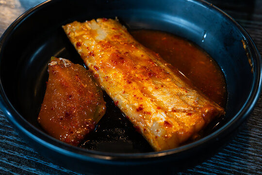 Korean spicy braised cutlassfish