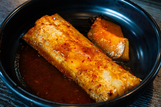 Korean spicy braised cutlassfish