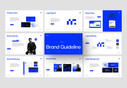 Modern Company Brand Identity Guidelines Presentation Template