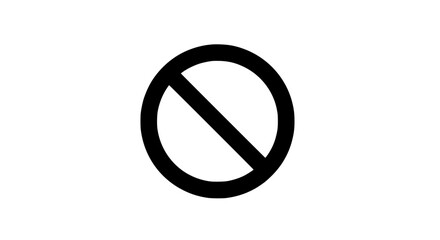 Obraz premium Sign prohibition with circle and diagonal line, indicating not allowed or forbidden featuring caution symbol,