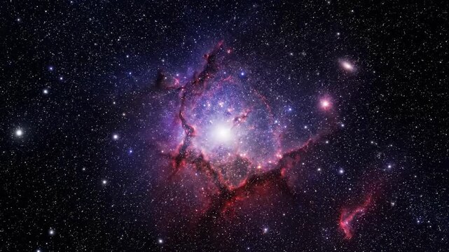 A vibrant and inspiring nebula image evoking wonder and exploration, perfect for science backgrounds or conveying limitless potential.