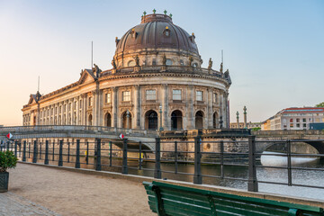Bode museum at museum island on Spree river at sunset. Berlin, Germany © Pawel Pajor