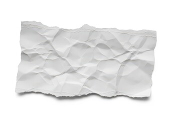 Obraz premium A crumpled piece of white paper with torn edges
